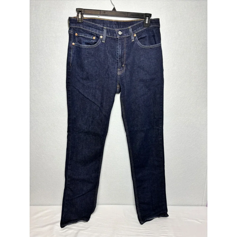 Levis 541 Athletic Taper Jeans Mens 34x34 Dark Indigo Blue Denim 18181-0423